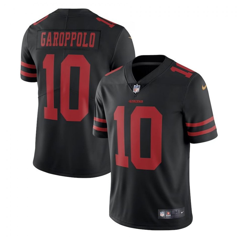 Jimmy Garoppolo San Francisco 49ers Nike Vapor Limited Jersey - Black-GridironStore